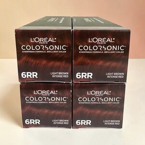L'Oreal Colorsonic Hair Cartridge & Conditioner Light Brown Intense Red 6RR 4pk